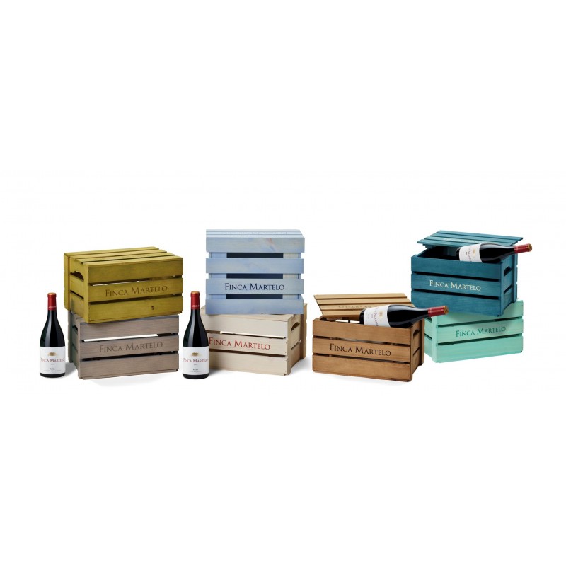 Finca Martelo 2019 Caja de madera 6 botellas 75 cl.