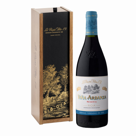 Viña Ardanza Reserva 2019 Caja de madera 1 botella 75 cl.