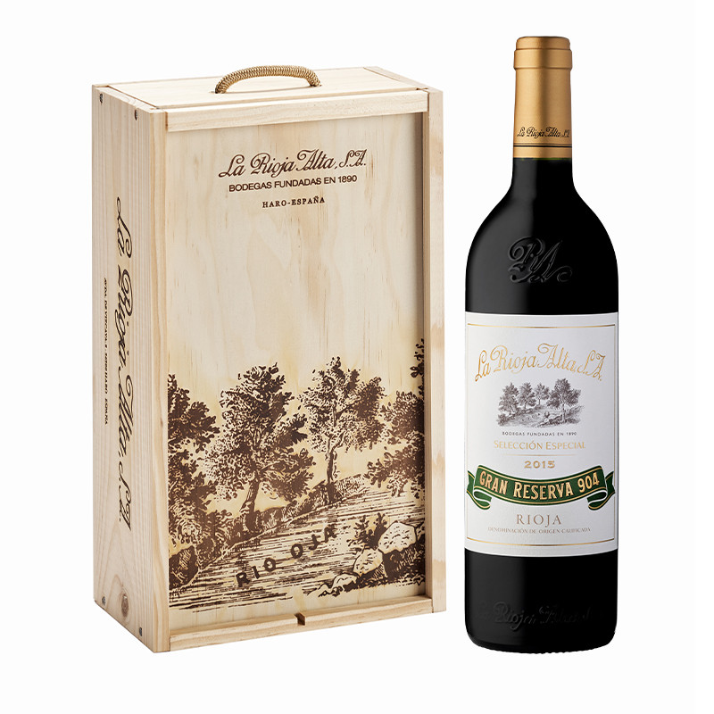 Gran Reserva 904 Selección Especial Cosecha 2015 Caja madera 2 bot. 75 cl.