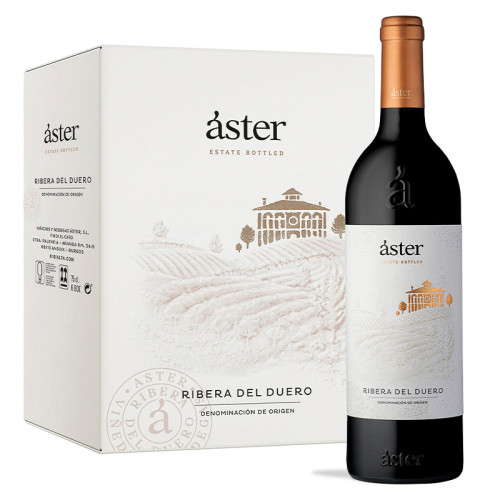 Áster 2021 caja de cartón 6 botellas 75 cl.