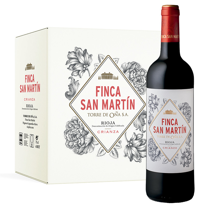 Finca San Martín Crianza 2021 Caja cartón 6 bot.75 cl.