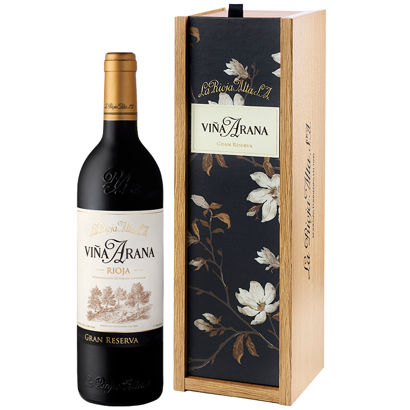 Viña Arana Gran Reserva 2016 Caja de madera 1 botella 75 cl.