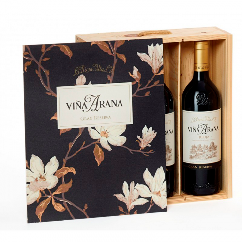 Viña Arana Gran Reserva 2016 Caja madera 3 bot.75 cl.