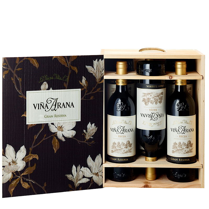 Viña Arana Gran Reserva 2016 Caja madera 6 bot. 75 cl.